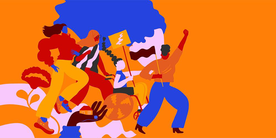 UN Women – On the International Day for the Elimination of Violence Against Women, the color orange is used to represent a brighter future, free from violence against women and girls